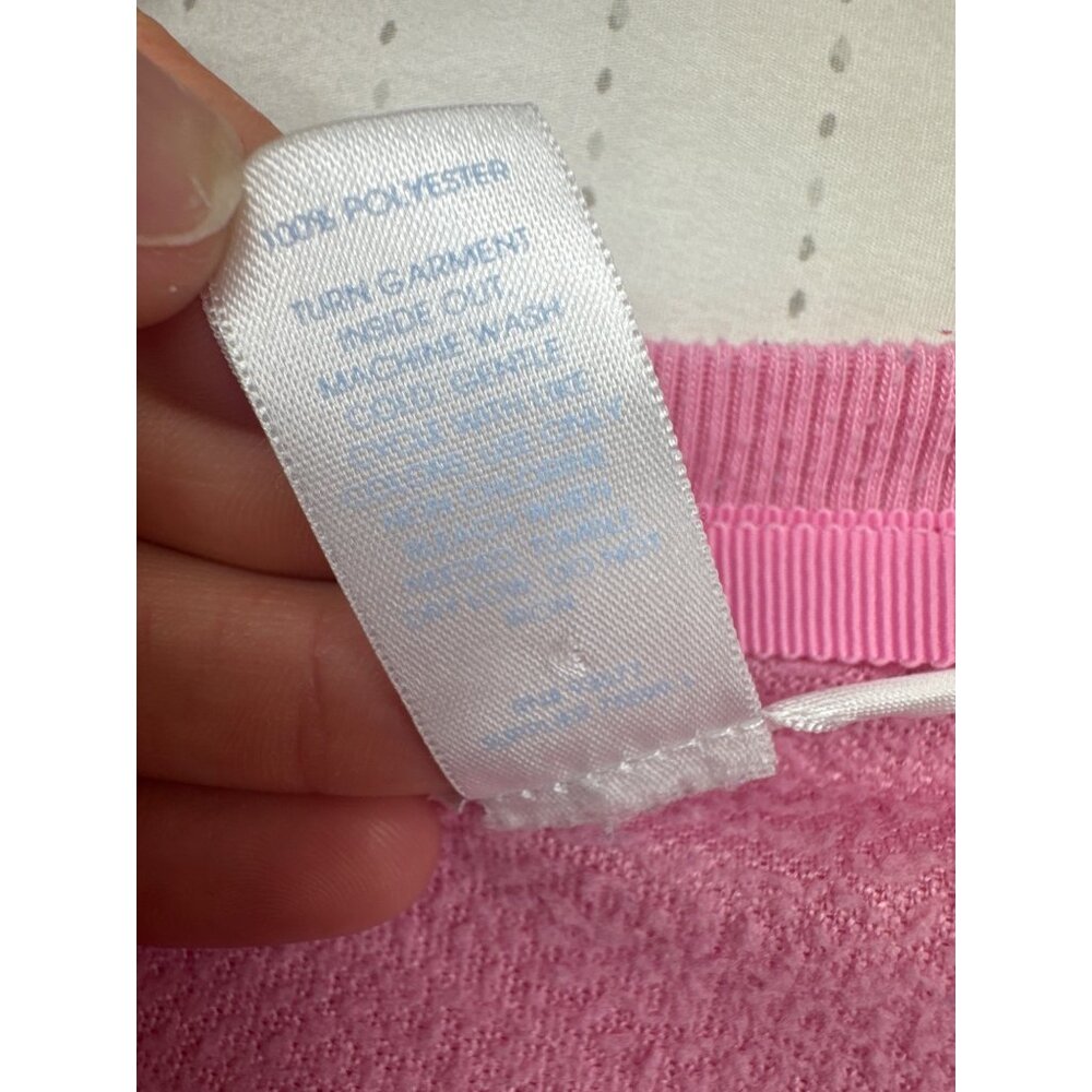 Vintage Adonna Womens Robe XL Petite Pink Full Zip Short Swim Cover Terry Cloth - Picture 5 of 10